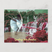 Gruß von Paradise Postcard Postkarte (Vorderseite)