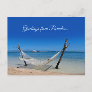 Gruß von Paradise Postcard Postkarte