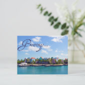 Gruß von Paradise Postcard Postkarte (Stehend Vorderseite)