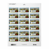 Gruß von Pittsburgh PA Adressaufkleber (Vorne)