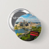 Gruß von Pittsburgh PA Urlaub Button (Vorne & Hinten)