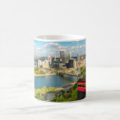 Gruß von Pittsburgh PA Urlaub Kaffeetasse (Mittel)