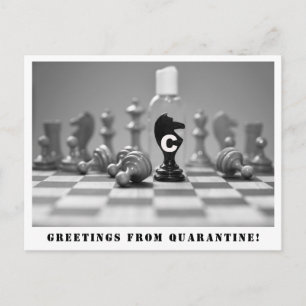Gruß von Quarantine Postcard Postkarte