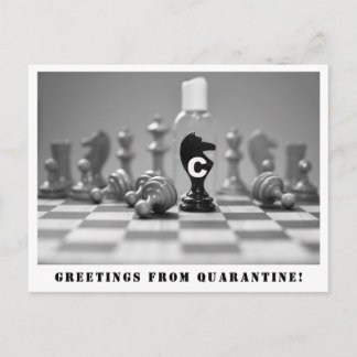 Gruß von Quarantine Postcard Postkarte