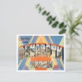 Gruß von RehoBeide Beach, Delaware Travel Postkarte (Stehend Vorderseite)