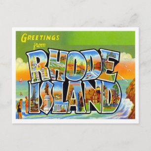 Gruß von Rhode Island Postkarte