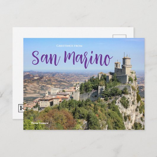 Gruß von San Marino Postcard Postkarte (Vorne/Hinten)