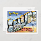 Gruß von Seaside Oregon US City Postkarte (Vorne/Hinten)