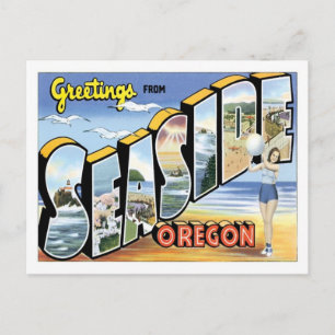 Gruß von Seaside Oregon US City Postkarte