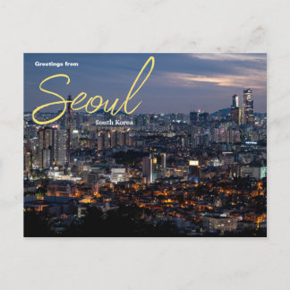 Gruß von Seoul Südkorea Postcard Postkarte