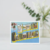 Gruß von South Carolina Vintage Travel Postkarte (Stehend Vorderseite)