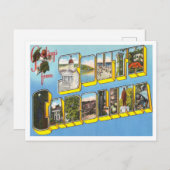 Gruß von South Carolina Vintage Travel Postkarte (Vorne/Hinten)