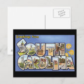 Gruß von South Carolina_Vintage Travel Postkarte (Vorne/Hinten)