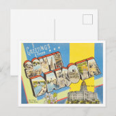 Gruß von South Dakot Vintage Travel Postcard Postkarte (Vorne/Hinten)