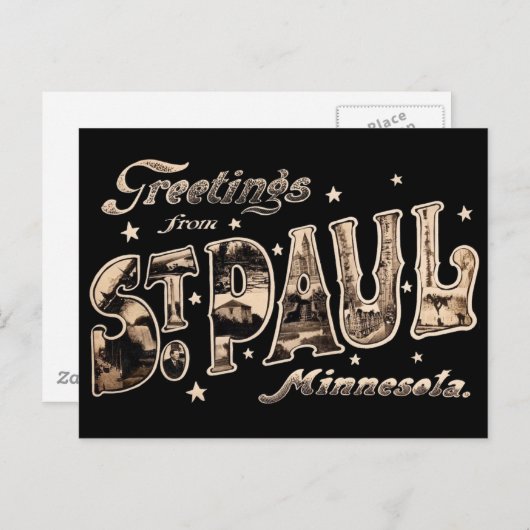 Gruß von St Paul Minnesota Postcard Postkarte (Vorne/Hinten)