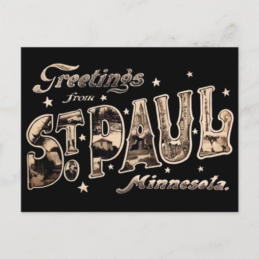 Gruß von St Paul Minnesota Postcard Postkarte (Vorderseite)