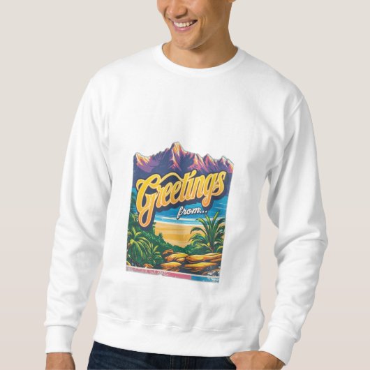 Gruß von sweatshirt (Vorderseite)