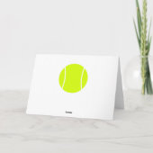 Gruß von Tennis Party Custom Team oder Spielername Karte (Rückseite)