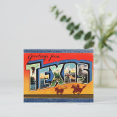 Gruß von Texas Travel Postcard Postkarte (Stehend Vorderseite)