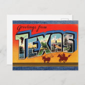 Gruß von Texas Travel Postcard Postkarte (Vorne/Hinten)