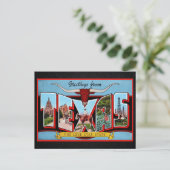 Gruß von Texas Travel Postcard Postkarte (Stehend Vorderseite)