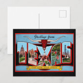 Gruß von Texas Travel Postcard Postkarte (Vorne/Hinten)