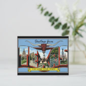 Gruß von Texas Vintag Postcard Postkarte (Stehend Vorderseite)