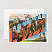 Gruß von Utah Vintage Travel Postcard Postkarte (Vorne/Hinten)