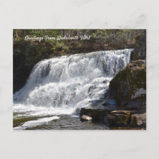 Gruß von Wadsworth Falls souvenir Postcard Postkarte