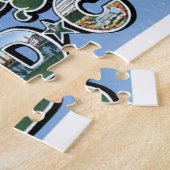 Gruß von Washington DC Vintage Travel Puzzle (Seite)