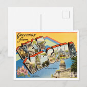 Gruß von West Virginia Vintage Travel Postkarte (Vorne/Hinten)