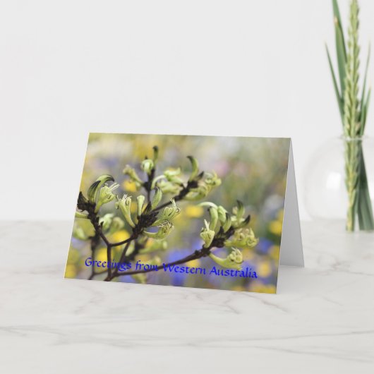 Gruß von Western Australia Card Karte (Vorderseite)