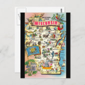 Gruß von Wisconsin Postcard Postkarte (Vorne/Hinten)