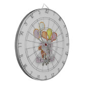 Gruß zum Geburtstag: Herzlichen Glückwunsch zum Ge Dartscheibe (Vorderseite Links)