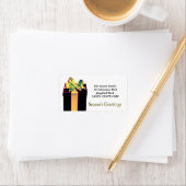 Grußadresse-Label der Geschenkboxen-Saison Adressaufkleber (Insitu)