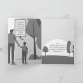 Grüße an den schönsten Vater aller Zeiten, lieblic Dankeskarte (Innenseite)