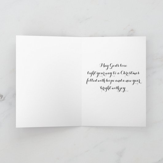 Grüße an der Weihnachtskarte Karte (Innenseite)