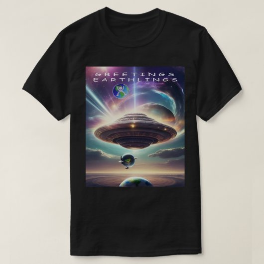 GRÜSSE AN DIE ERDLING T-Shirt (Design vorne)