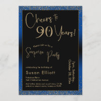 Grüße auf 90 Jahre Überraschung Geburtstagsparty B