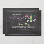 Grüße auf den Geburtstag jeder alten Weinbrauerei  Einladung (Vorne/Hinten)