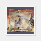 Grüße aus Afrika Serviette (Vorderseite)