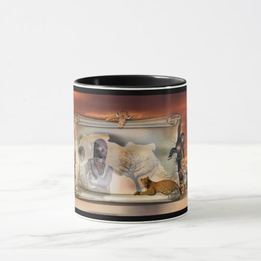 Grüße aus Afrika Tasse (Zentrum)