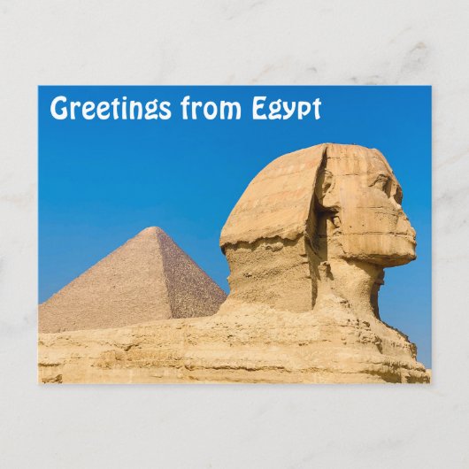 Grüße aus Ägypten Postkarte (Vorderseite)