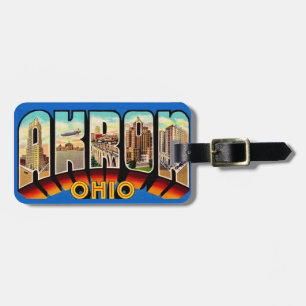 Grüße aus Akron Ohio Gepäckanhänger