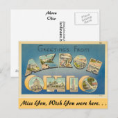 Grüße aus Akron Postkarte (Vorne/Hinten)