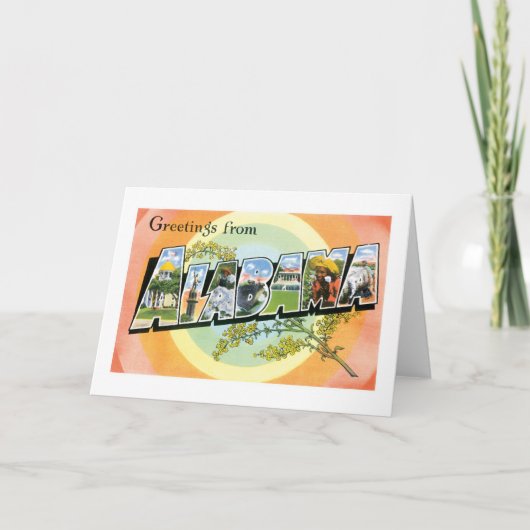 Grüße aus Alabama Karte (Vorderseite)