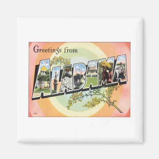 Grüße aus Alabama Magnet (Vorne)