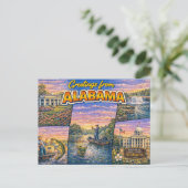 Grüße aus Alabama Postkarte (Stehend Vorderseite)