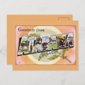 Grüße aus Alabama Postkarte (Vorne/Hinten)
