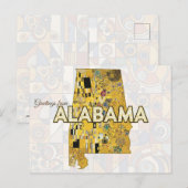 Grüße aus Alabama Postkarte (Vorne/Hinten)